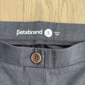 Betabrand grey pin stripe Women's Pants